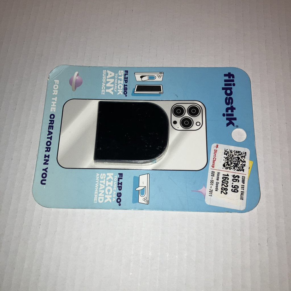Flipstik Defy Gravity Cell Phone Stick & Stand - Classic Black - New