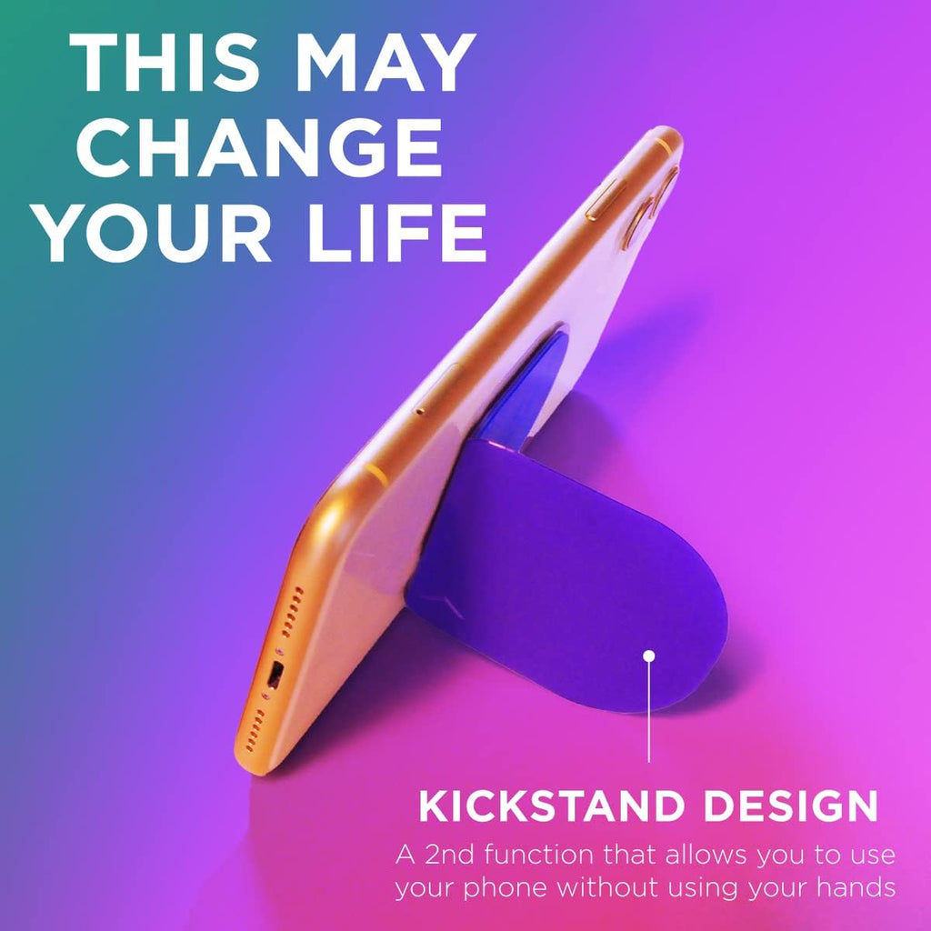 New V2 - Foldable Adhesive Phone Mount - Stick Phone to Mirror, Window, Walls for Hands-Free Viewing, Selfies, or Videos - Tripod, & Kickstand - Featured in Shark Tank - Passion