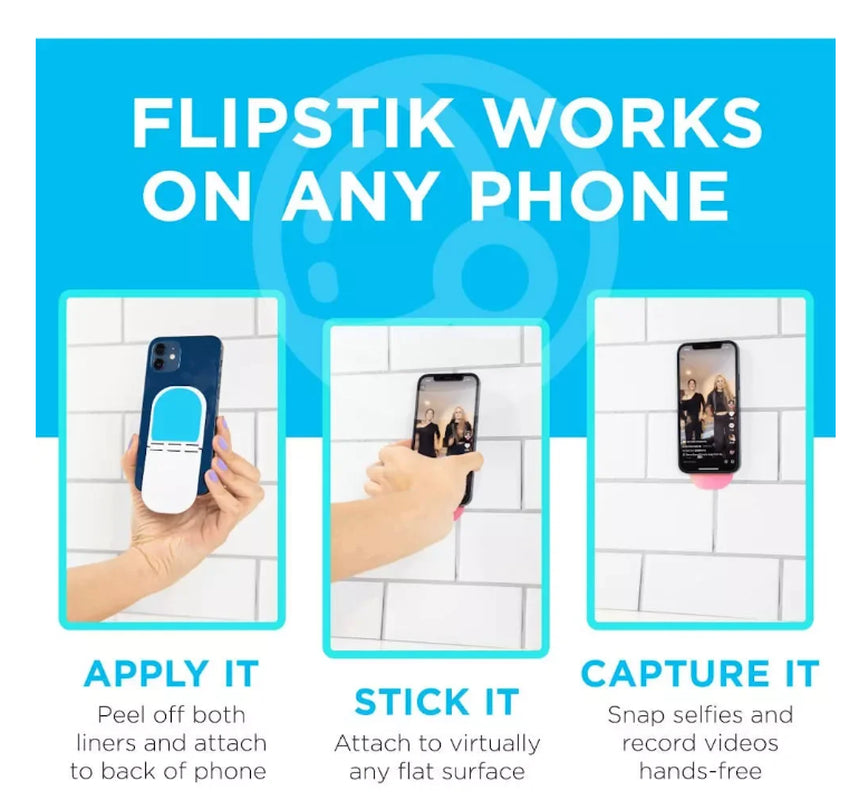 Flipstik Defy Gravity Cell Phone Stick and Kick Stand Opal