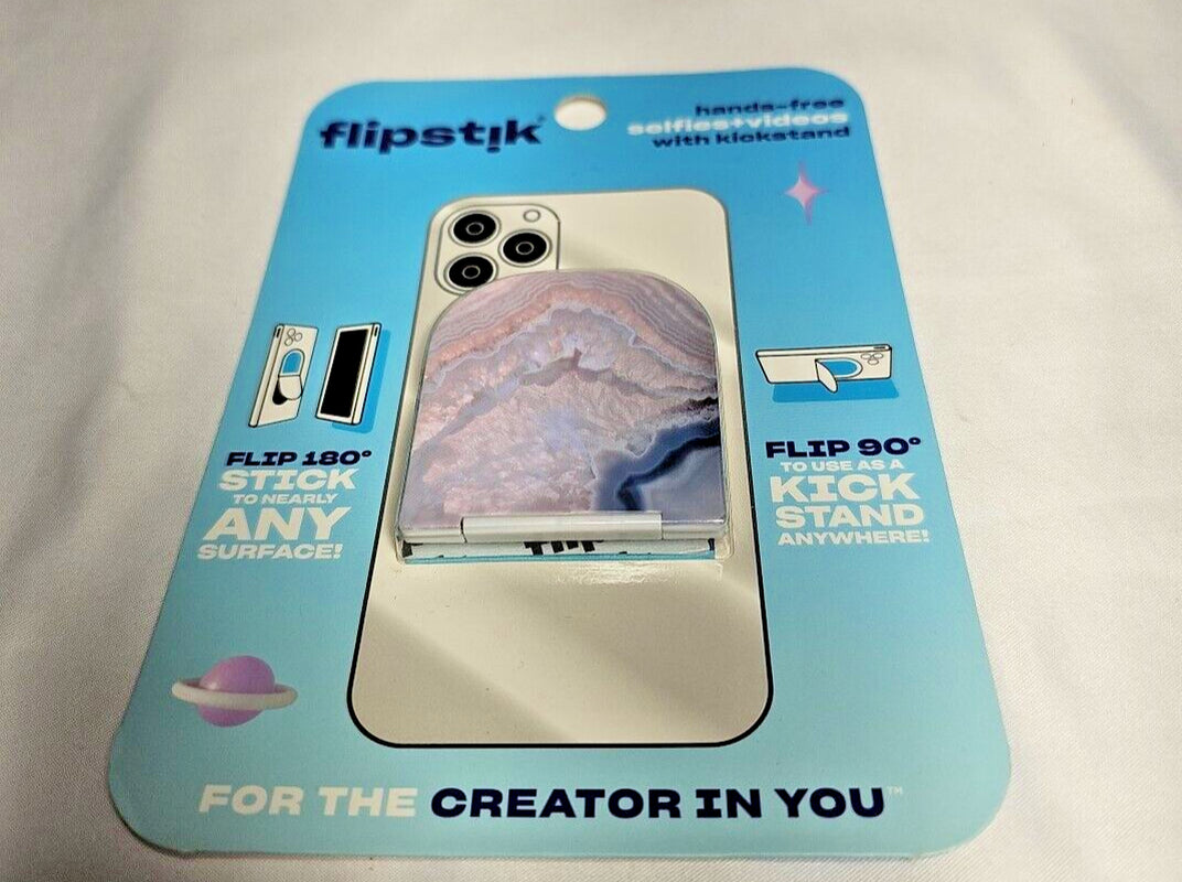 Flipstik Defy Gravity Cell Phone Stick & Stand - Rose Quartz