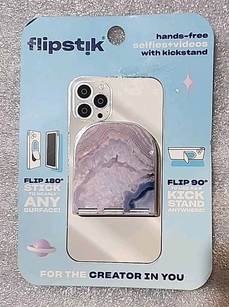 Flipstik Defy Gravity Cell Phone Stick & Stand - Rose Quartz